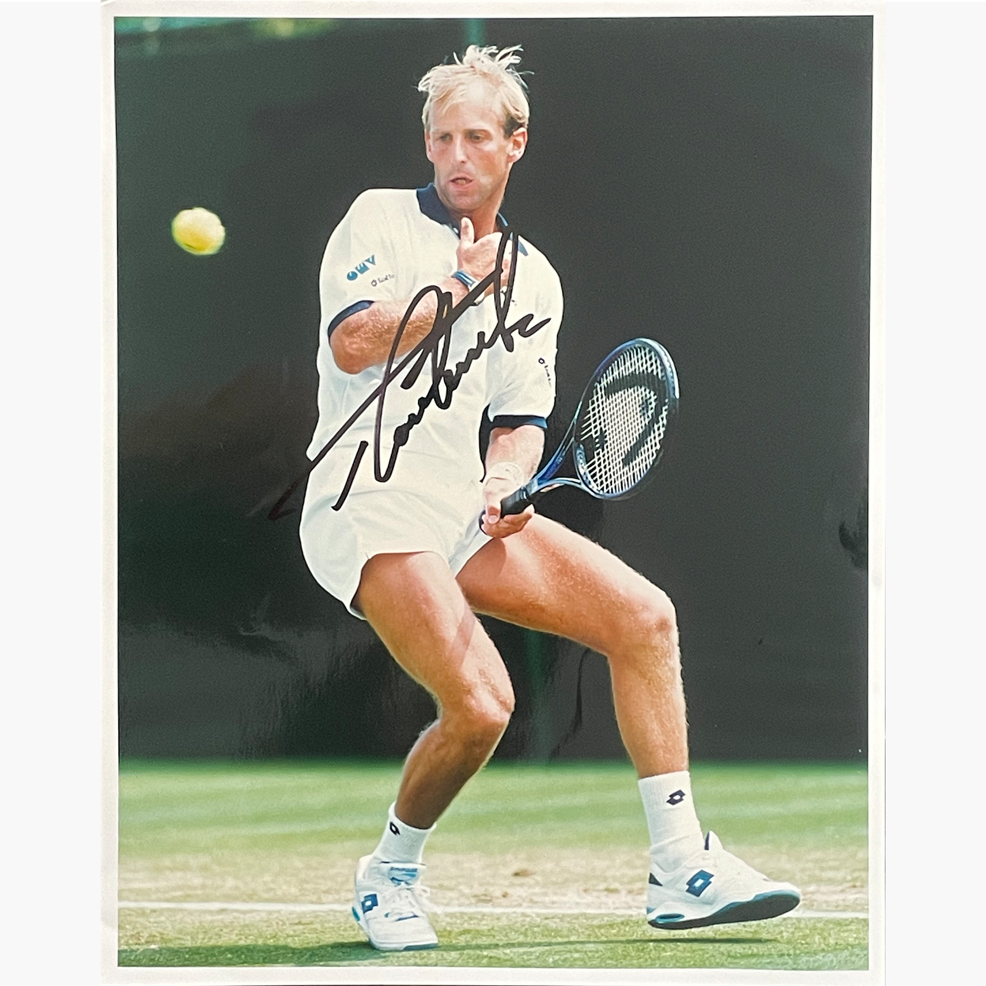 Thomas Muster - Signed 25.5cm x 20.5cm Colour Action Press Photo