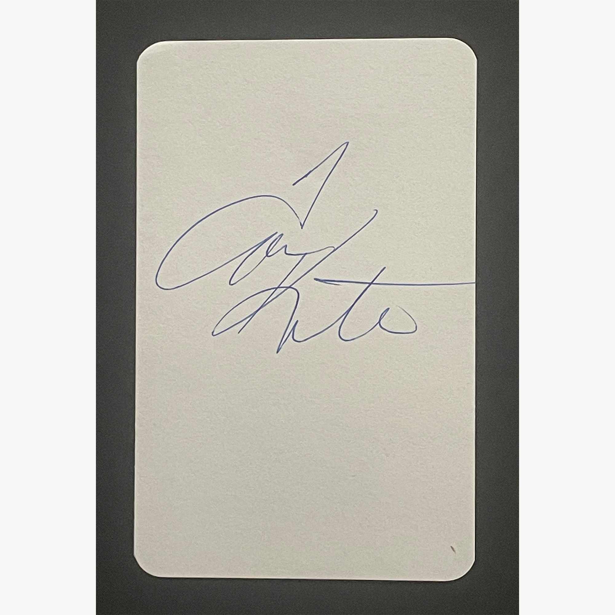 Tom Kite – Signed 14cm x 9cm Plain White Card