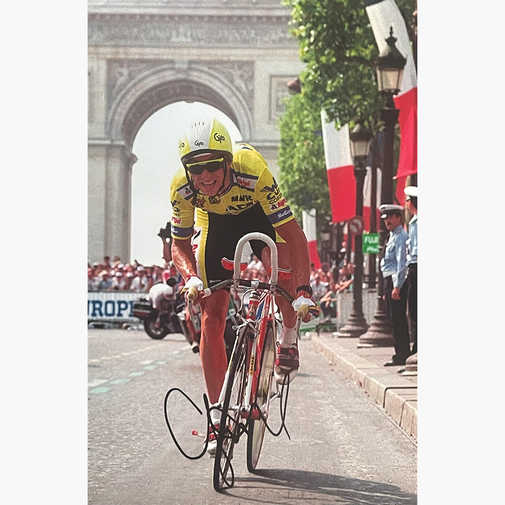 Greg LeMond – Signed 30.5cm x 20.3cm Colour Action Photo