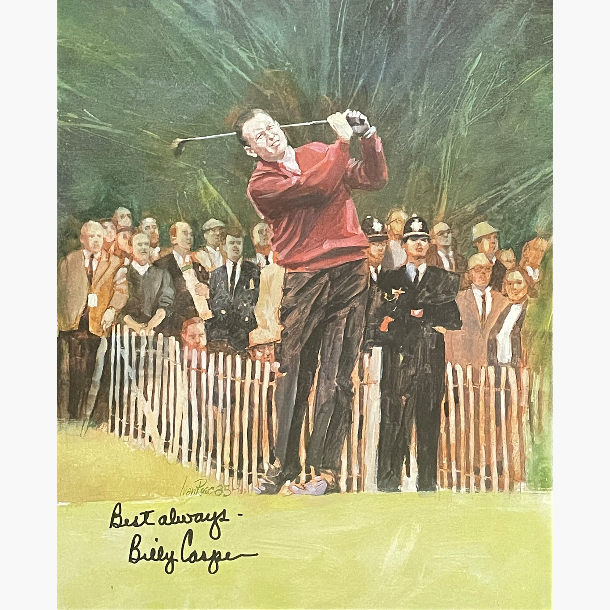 Billy Casper - Signed 24.5cm x 20cm Colour Action Magazine Picture