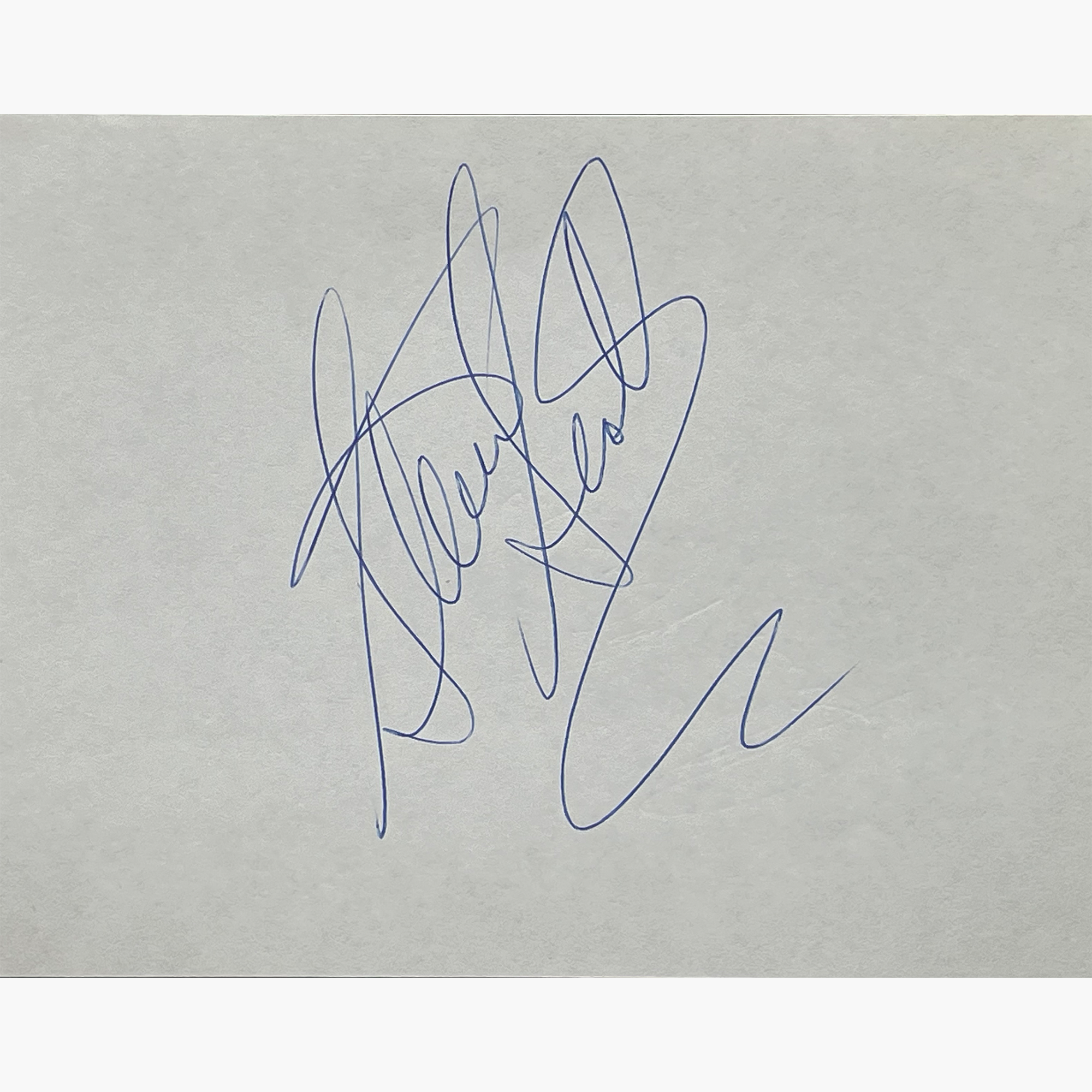 Steve Scott – Signed 13cm x 12.7cm Slip Of Paper