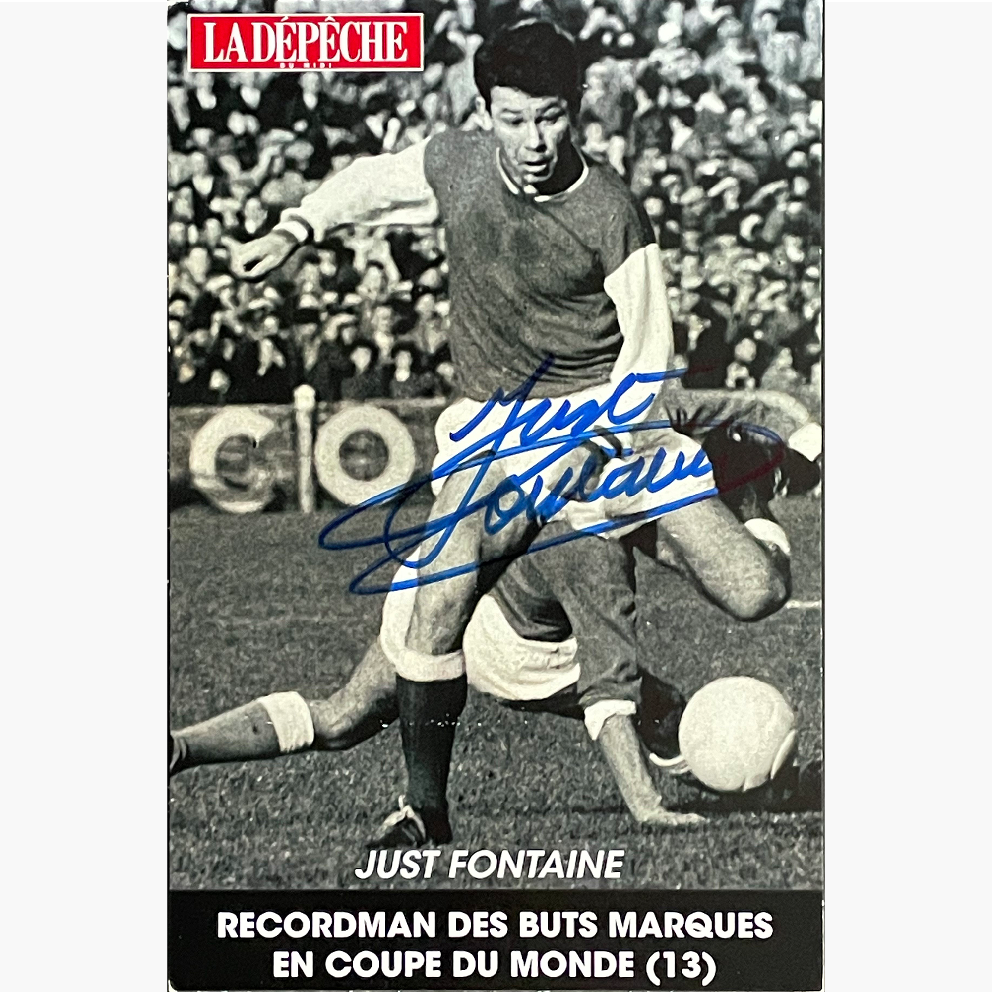 Just Fontaine – Signed 15cm x 10cm Black & White Magazine Picture