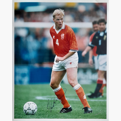 Ronald Koeman – Signed 25cm x 20cm Colour Action Press Photo