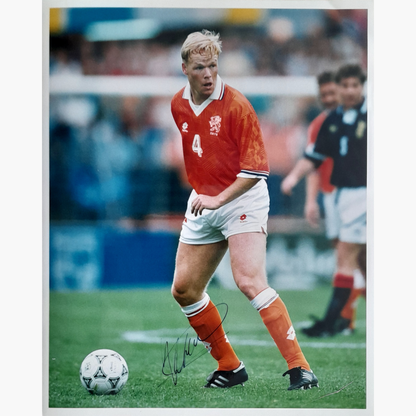 Ronald Koeman – Signed 25cm x 20cm Colour Action Press Photo