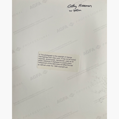 Cathy Freeman – Signed 25.5cm x 20.5cm Colour Action Press Photo