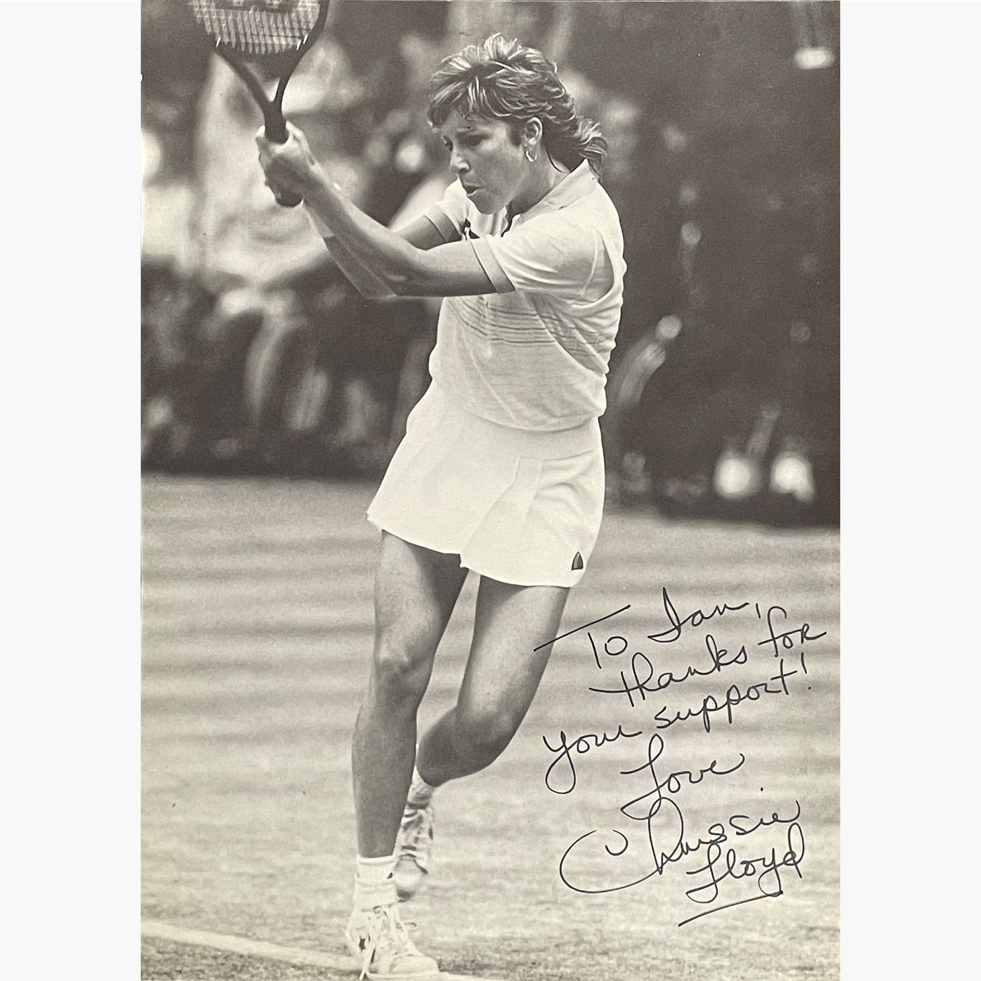 Chrissie Lloyd - Signed 27.5cm x 20cm Black & White Magazine Picture
