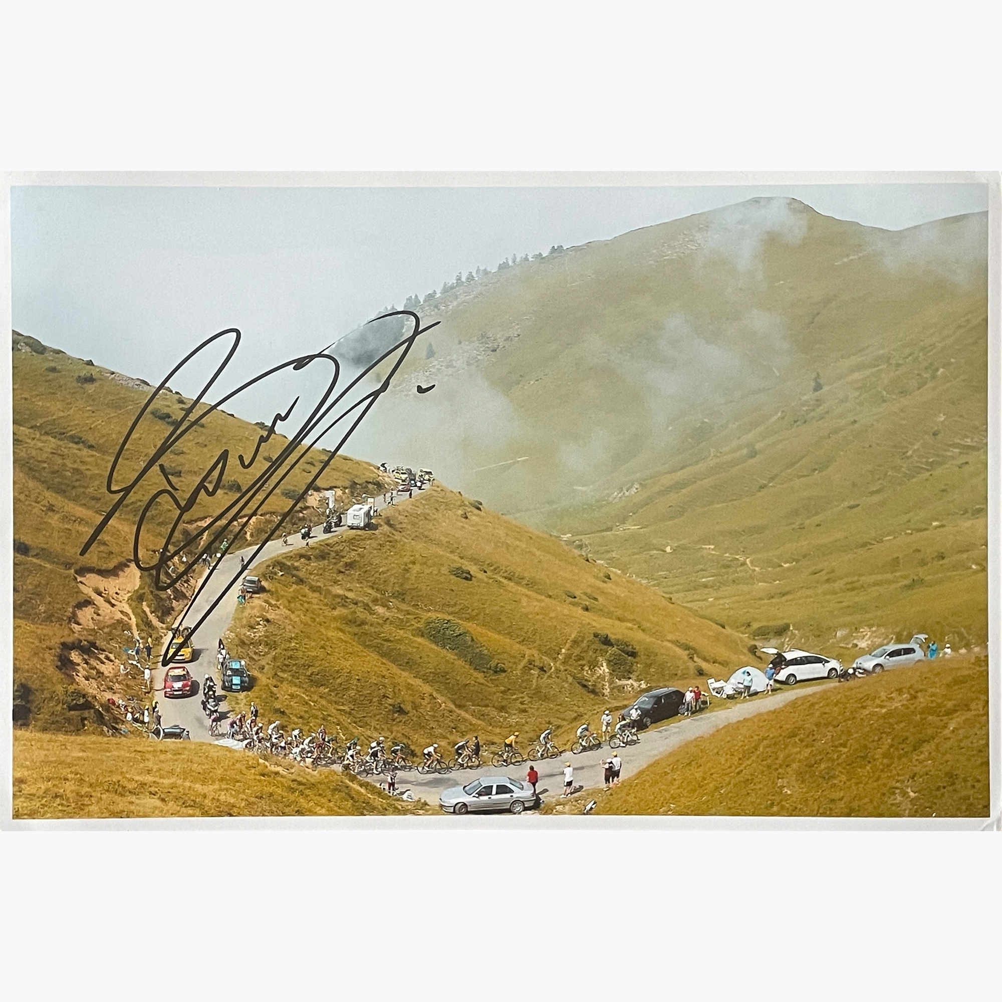 Bradley Wiggins – Signed 30.5cm x 20.5cm Colour Action Photo