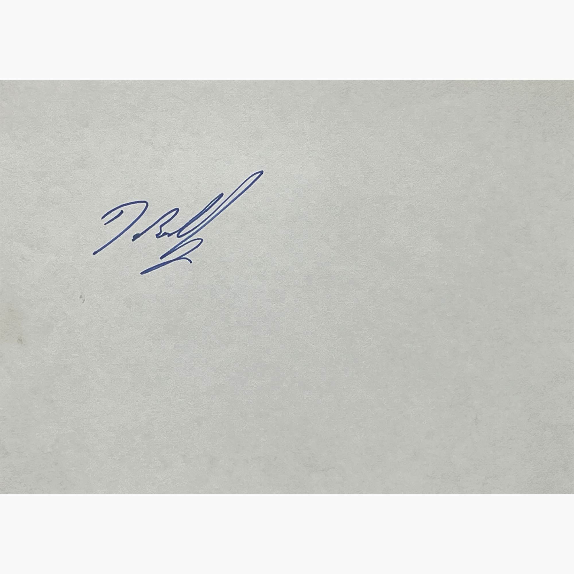 Dave Bedford – Signed 15cm x 10cm Slip of Paper