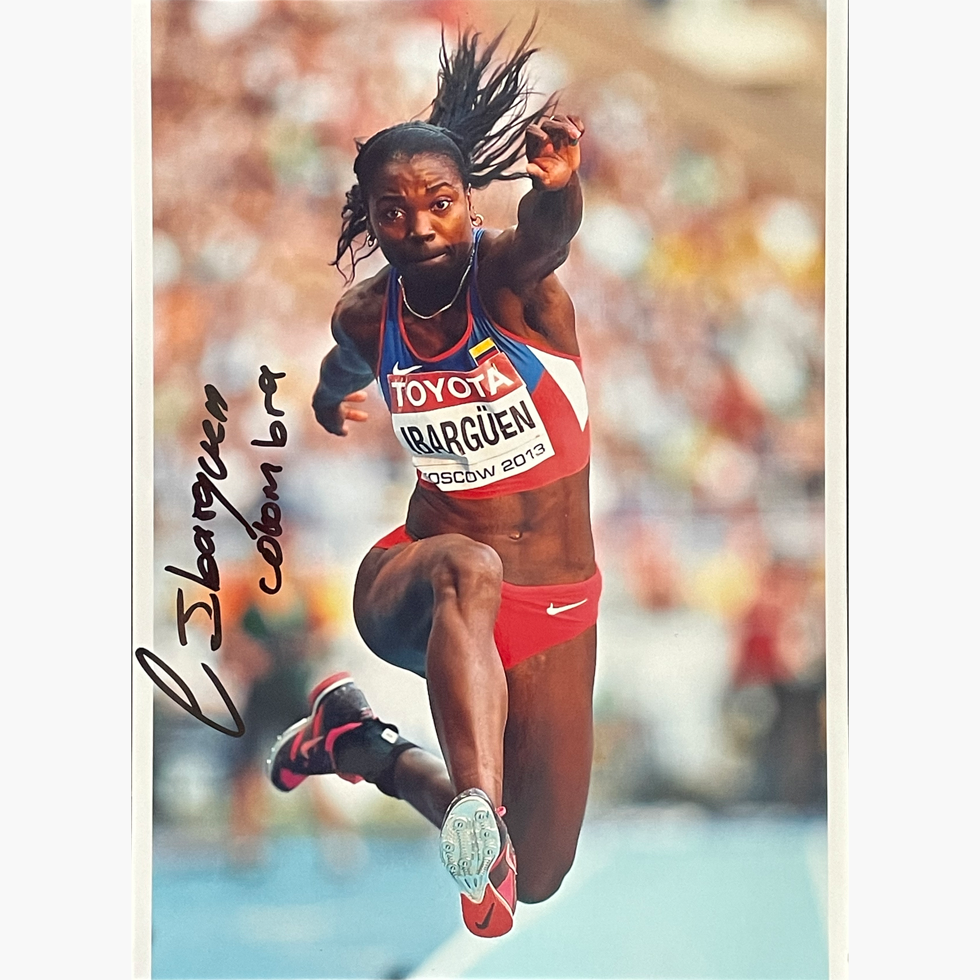 Caterine Ibarguen – Signed 20.8cm x 14.2cm Colour Action Photo