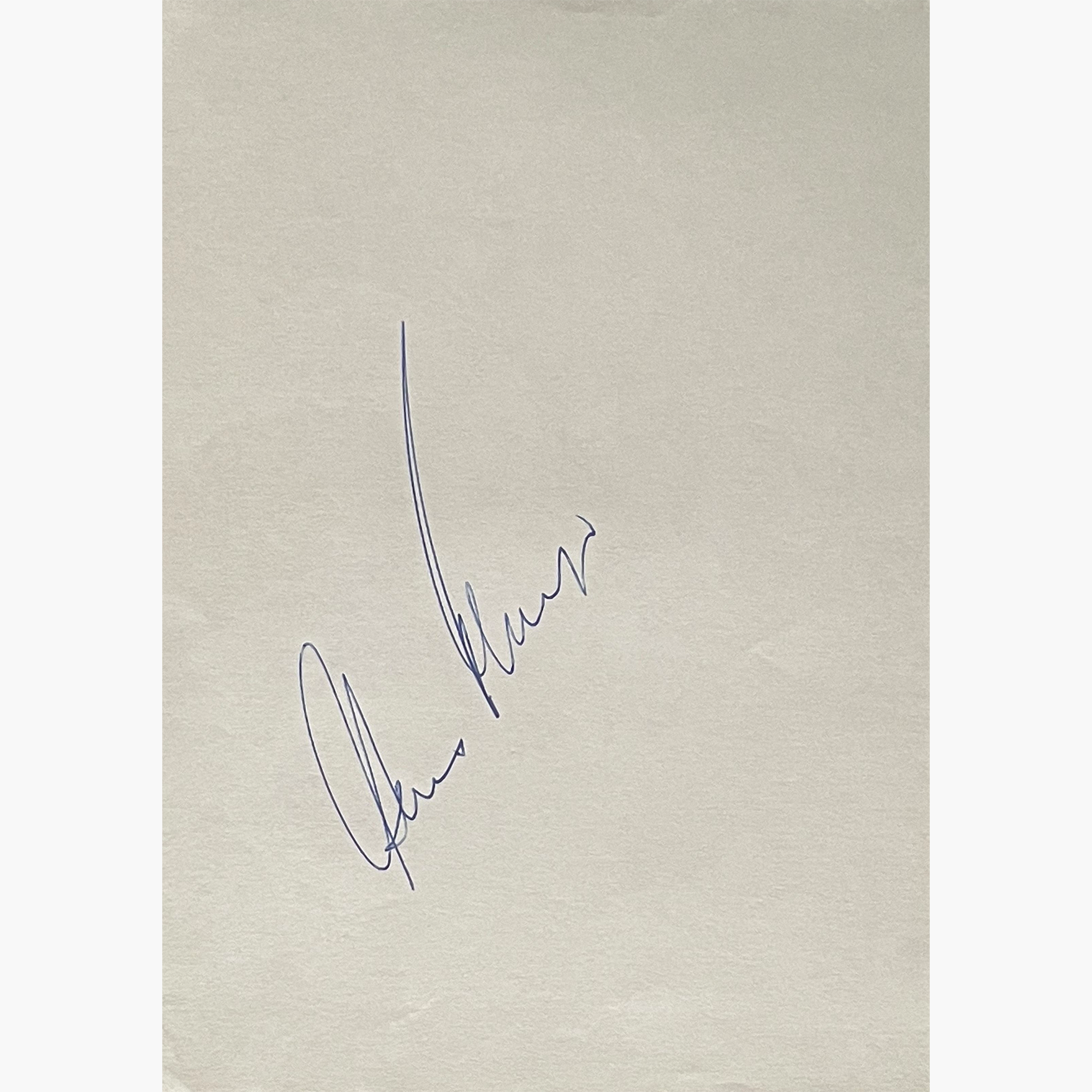 Gary Player – Signed 17.8cm x 13.2cm Plain White Page