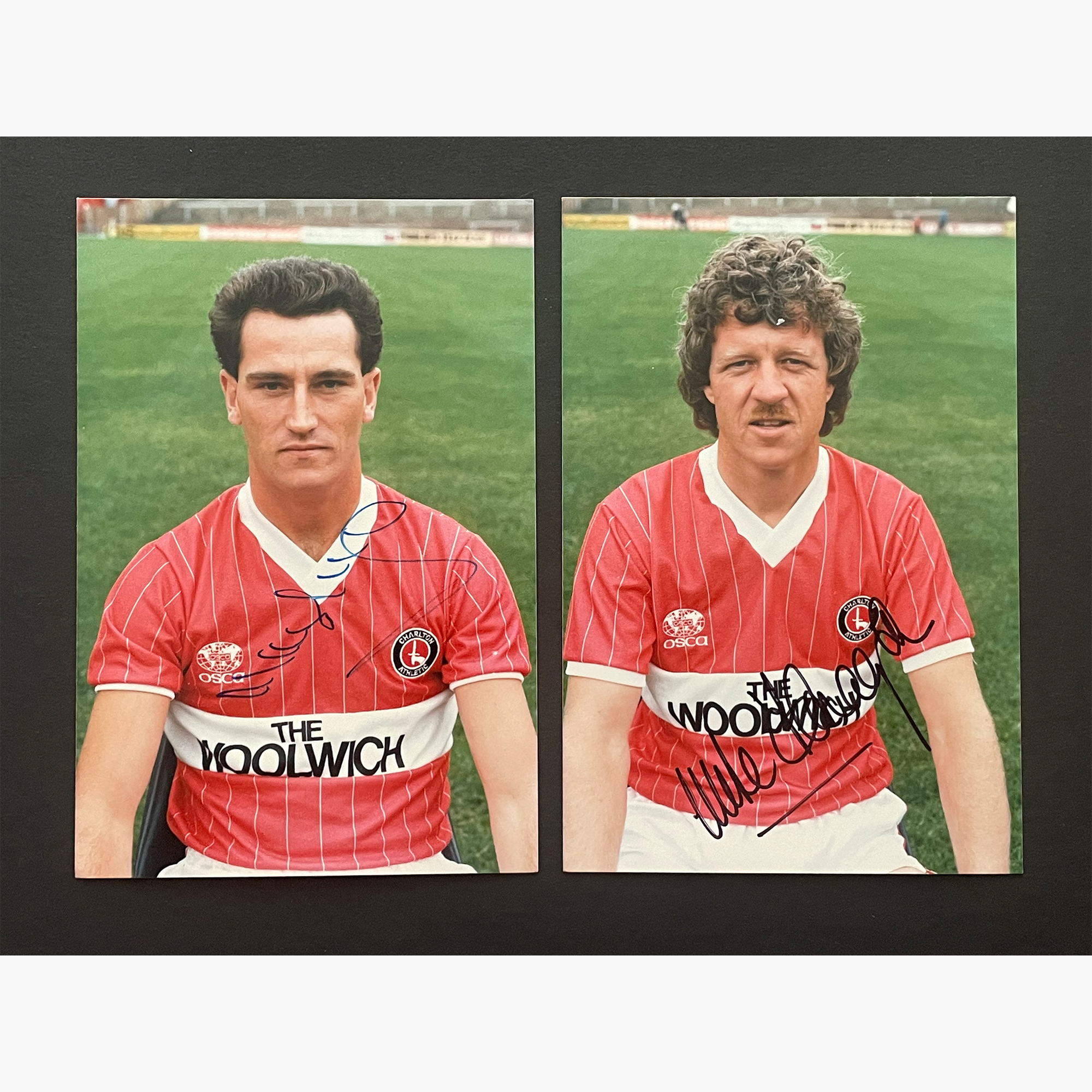 Mike Flanagan & Mark Aizlewood – Signed 13cm x 8.8cm Colour Photos