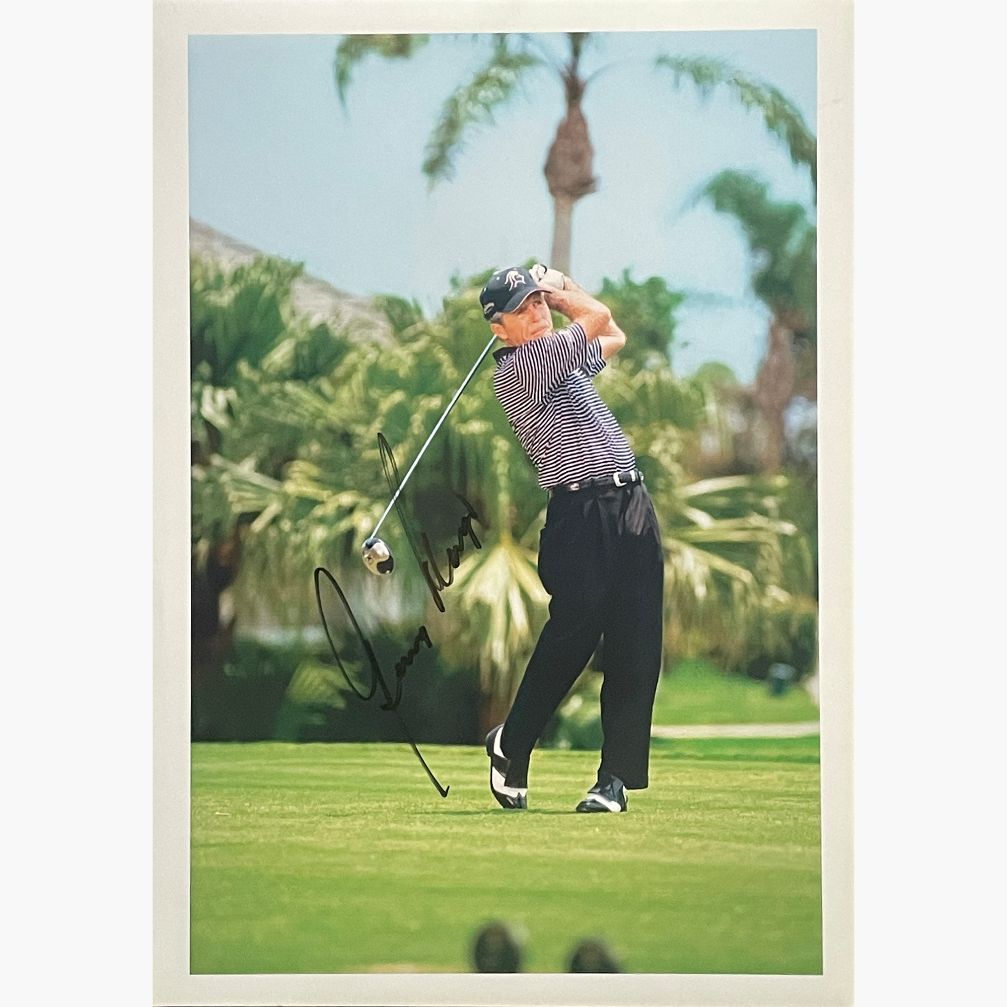 Gary Player - Signed 30cm x 21cm Colour Action Photo