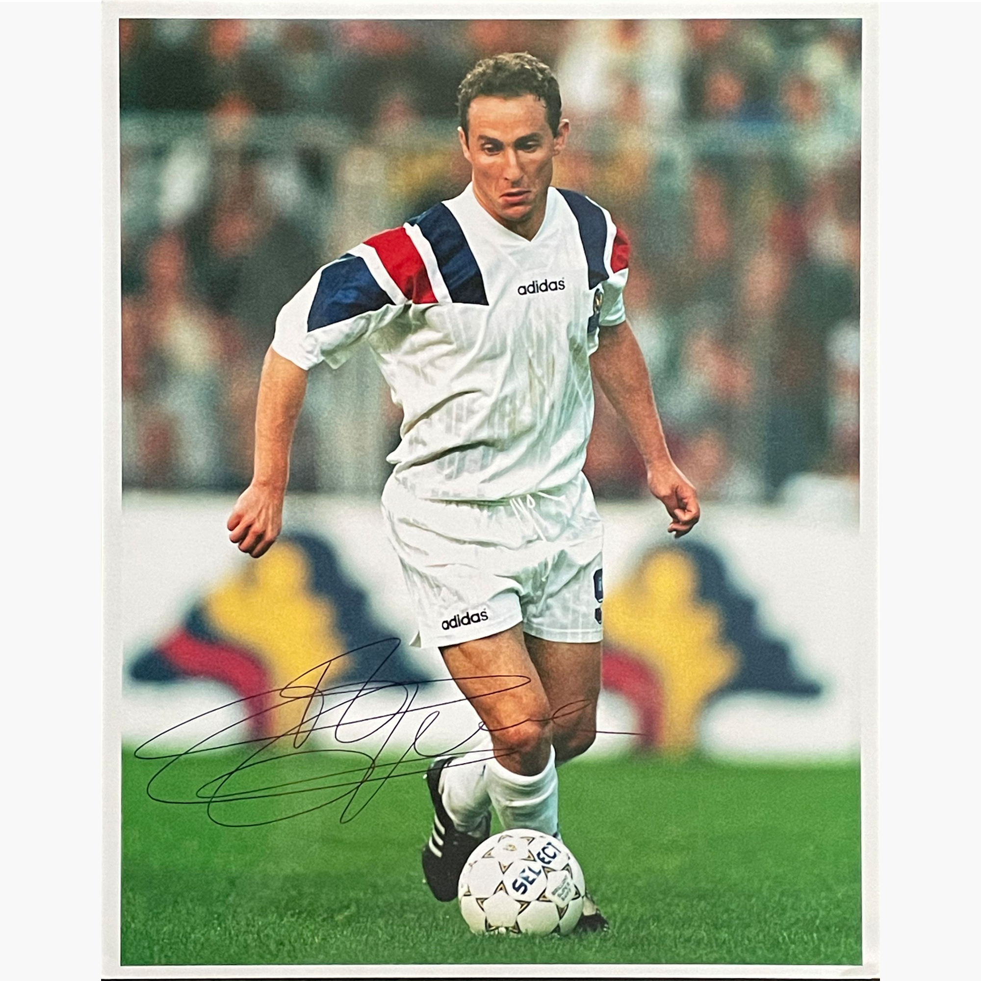 Jean Pierre Papin – Signed 25.5cm x 20cm Colour Action Photo