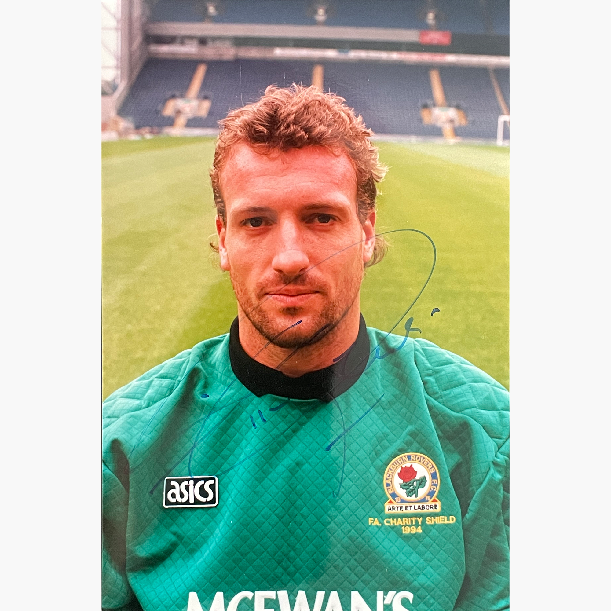 Tim Flowers – Signed 15cm x 10cm Official Blackburn Rovers Colour Photo