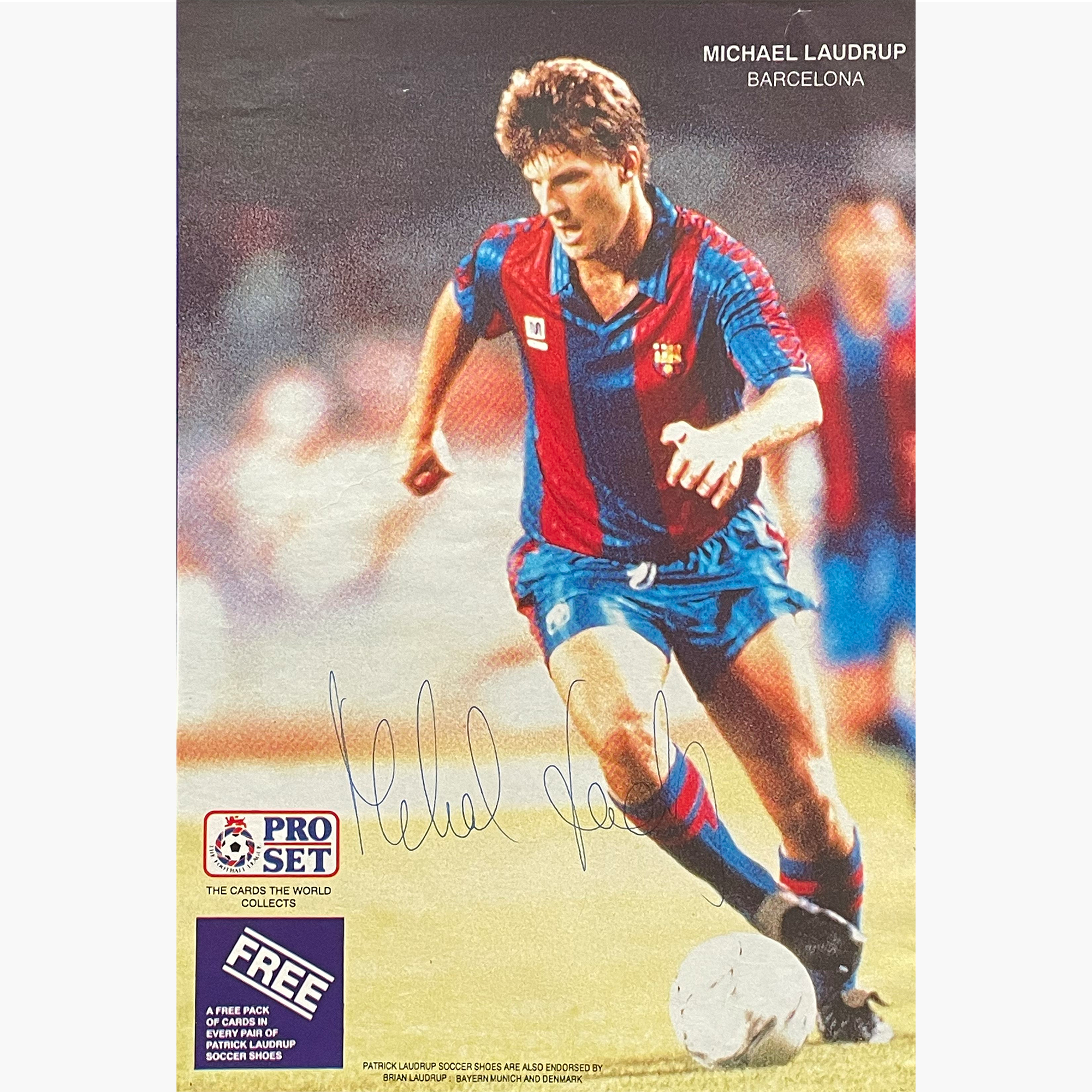 Michael Laudrup – Signed 25.5cm x 15cm Colour Action Magazine Picture