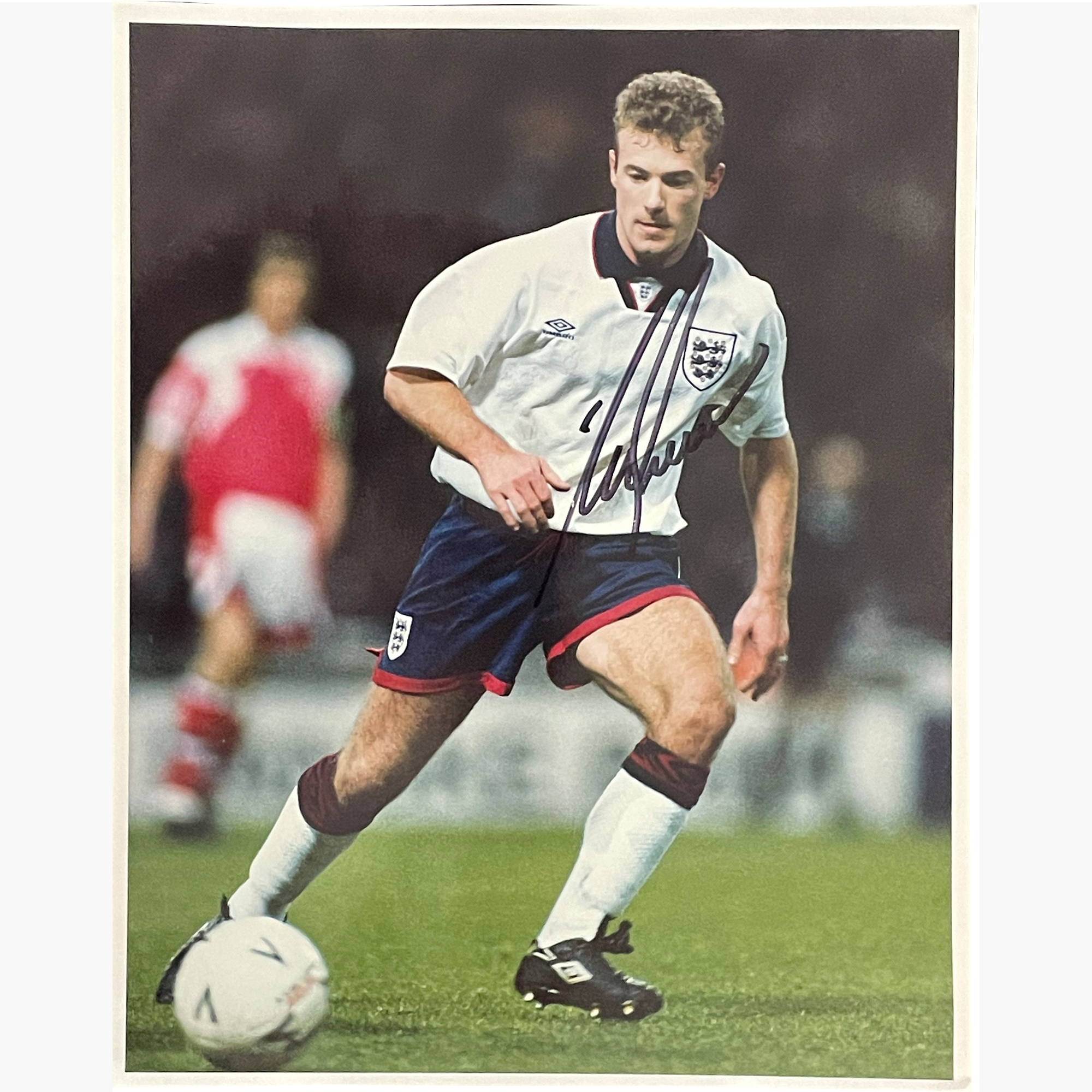 Alan Shearer – Signed 25.5cm x 20cm Colour Action Photo