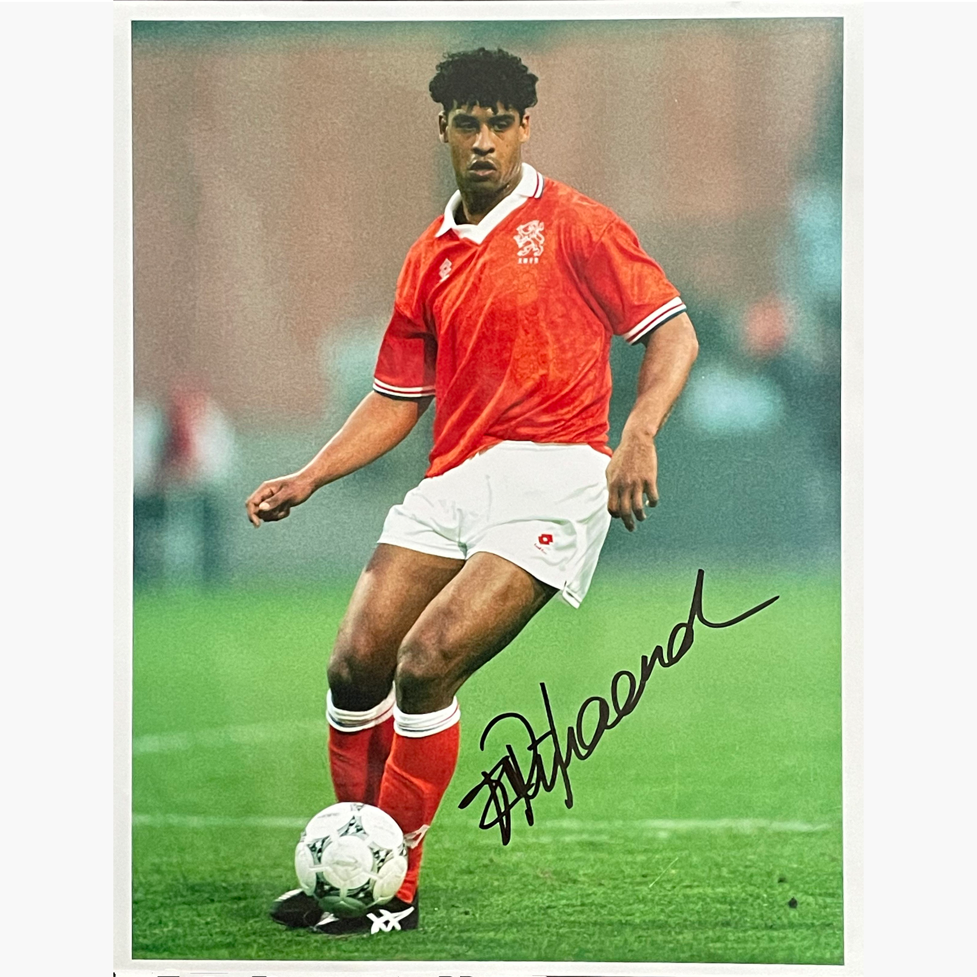 Frank Rijkaard – Signed 25.5cm x 20cm Colour Action Photo