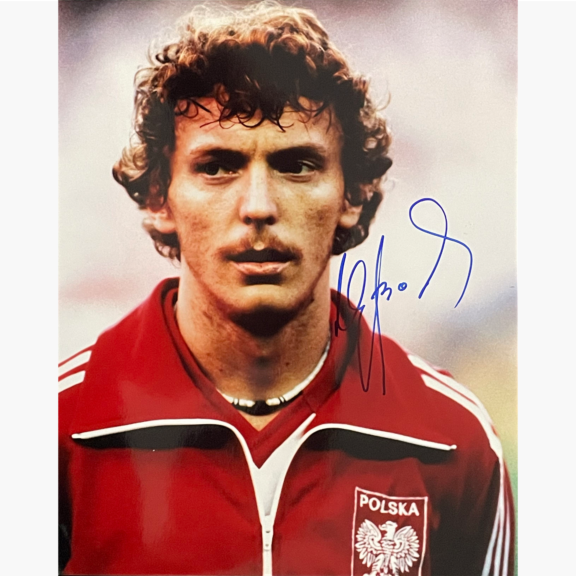 Zbigniew Boniek – Signed 25cm x 20cm Colour Photo