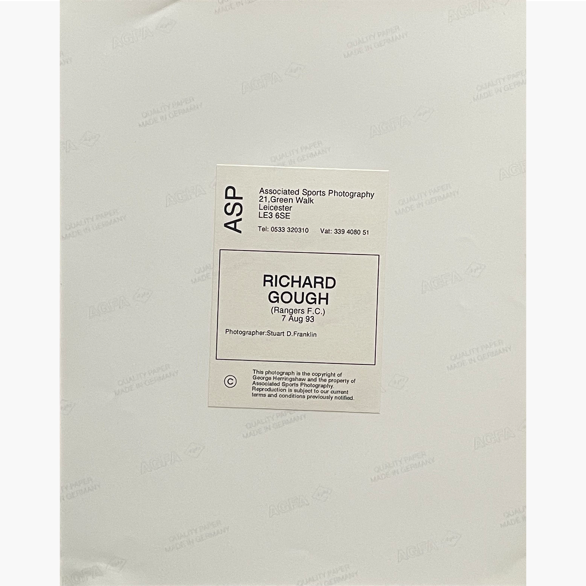 Richard Gough – Signed 25cm x 20cm Colour Action Press Photo
