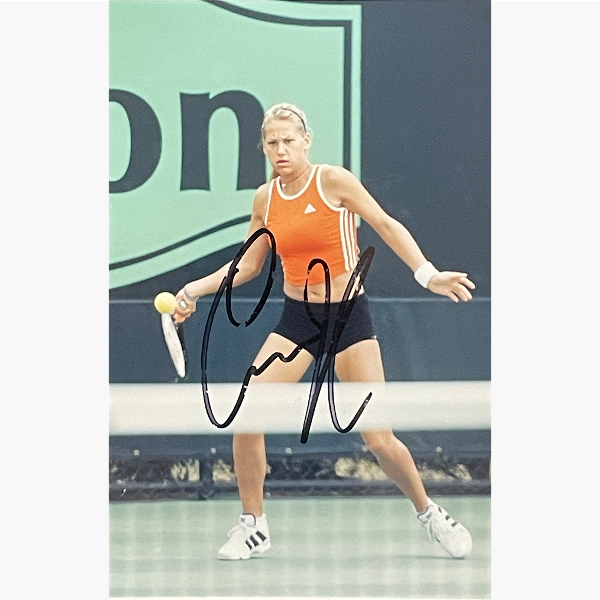 Anna Kournikova – Signed 15.3cm x 10cm Colour Action Photo