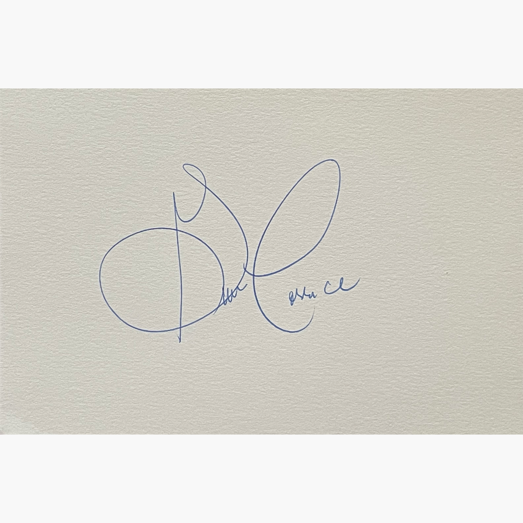 Gwen Torrance – Signed 15cm x 10cm Plain White Card