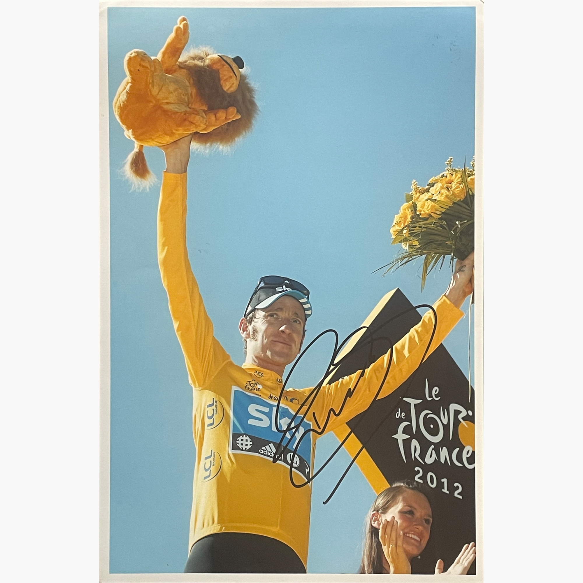 Bradley Wiggins – Signed 30.5cm x 20cm Colour Photo