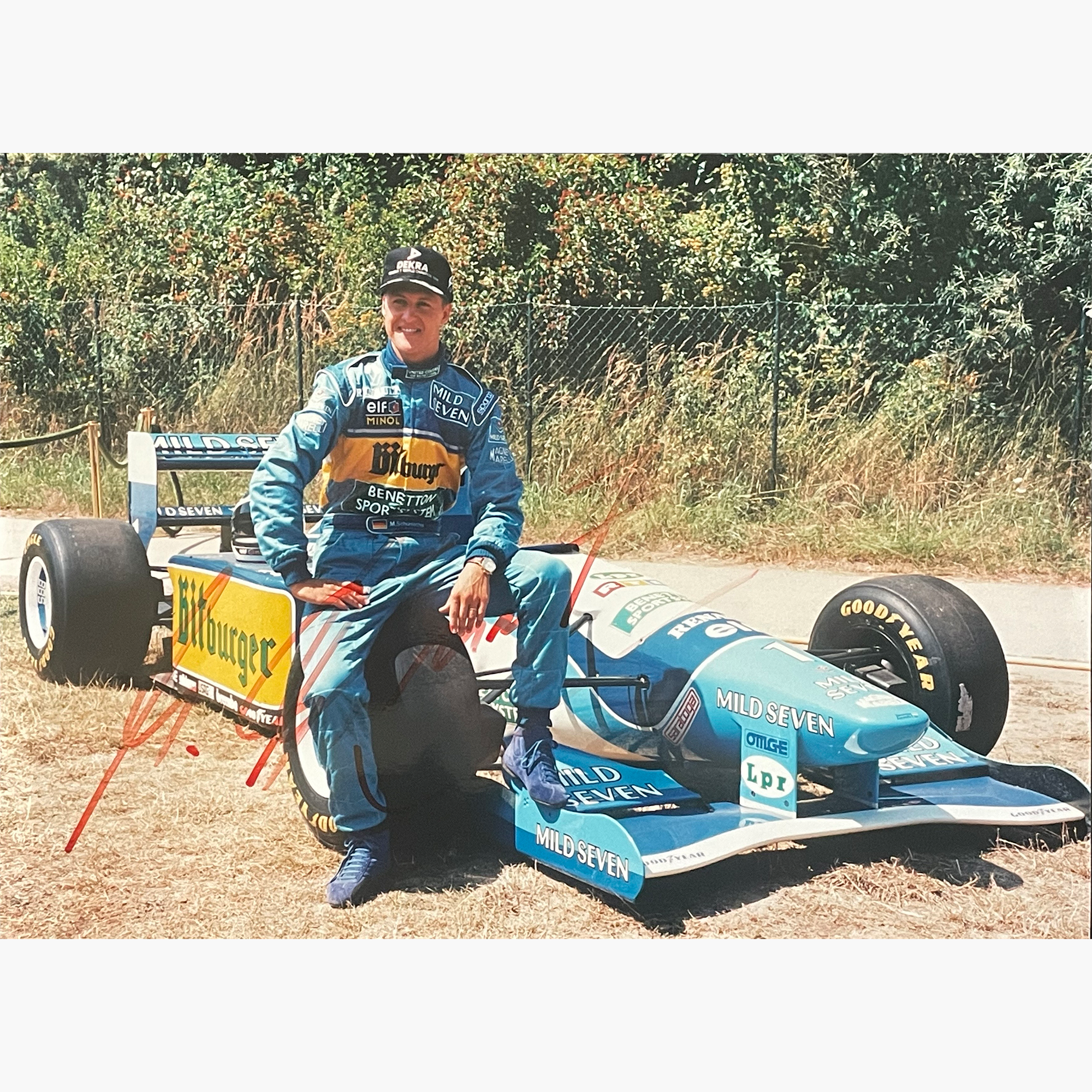 Michael Schumacher – Signed 28cm x 20cm Colour Photo