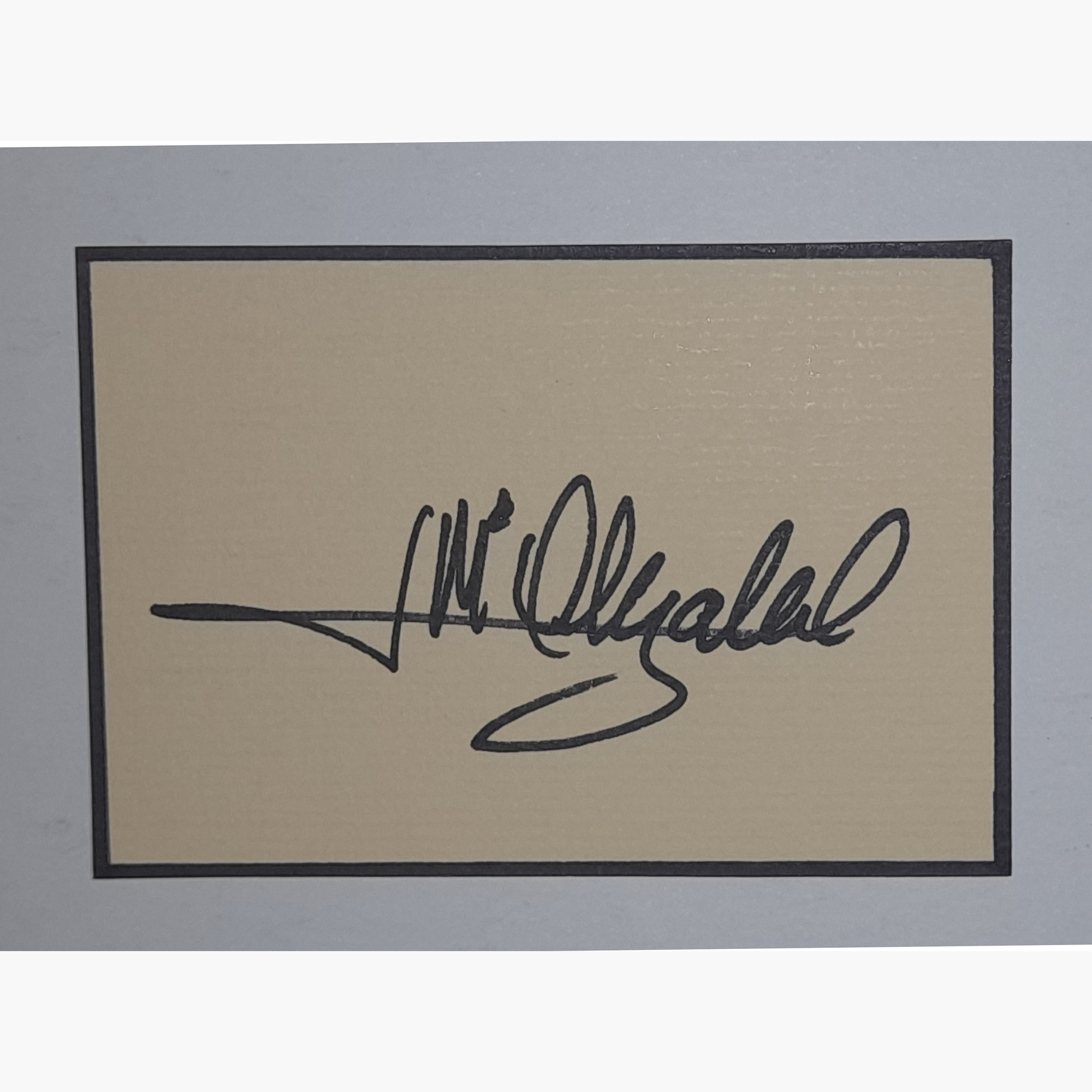 José María Olazabal – Signed 10.3cm x 7.2cm Card