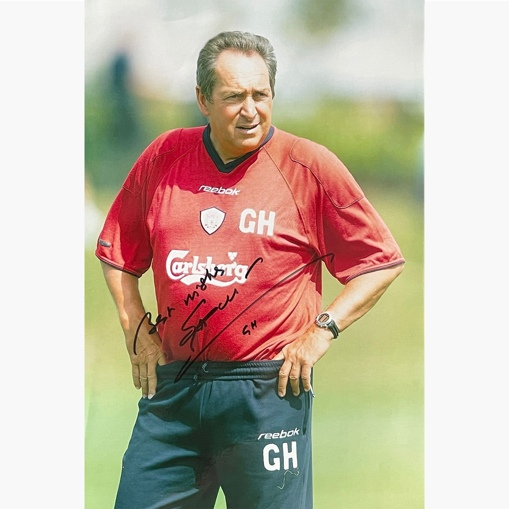 Gerrard Houlier – Signed 30cm x 20cm Colour Action Photo