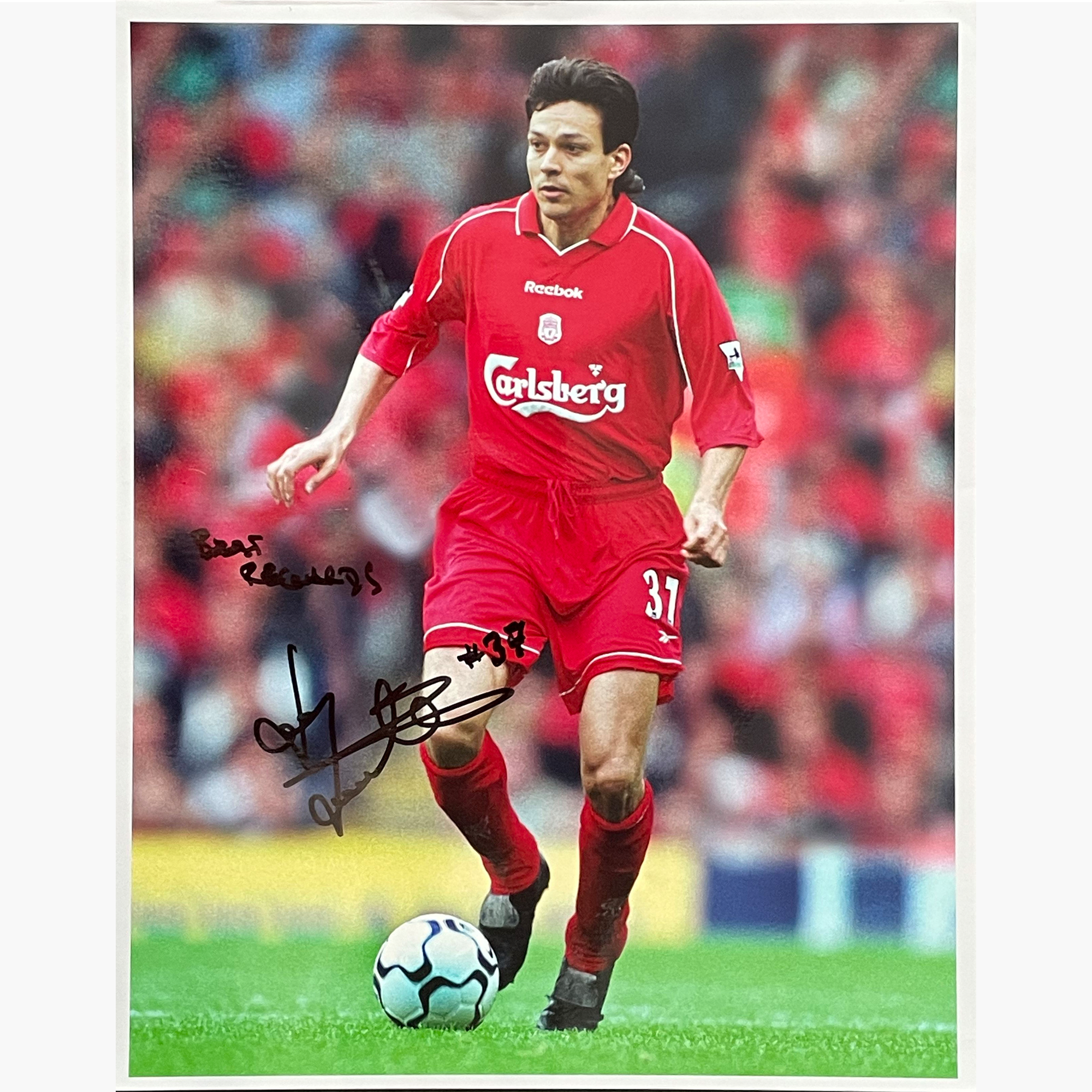Jari Litmanen – Signed 25cm x 20cm Colour Action Photo