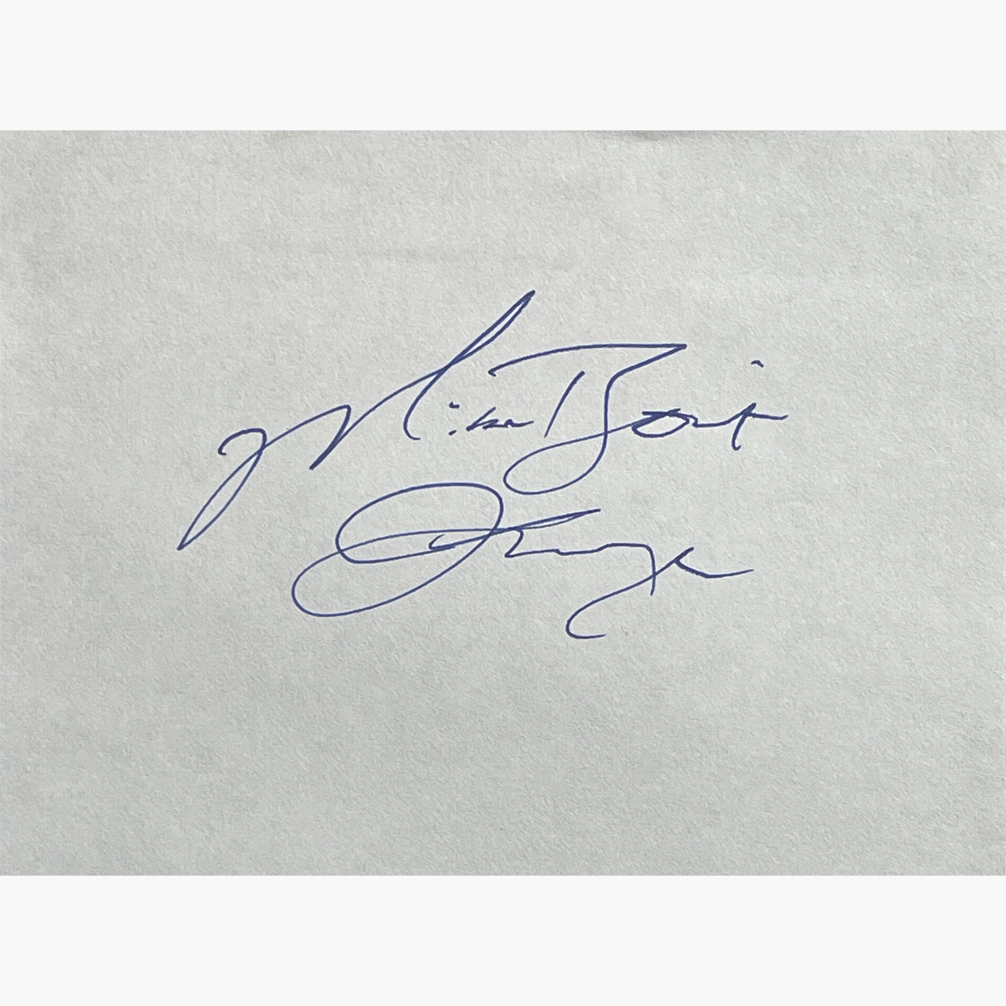 Mike Boit – Signed 13cm x 10cm Slip Of Paper