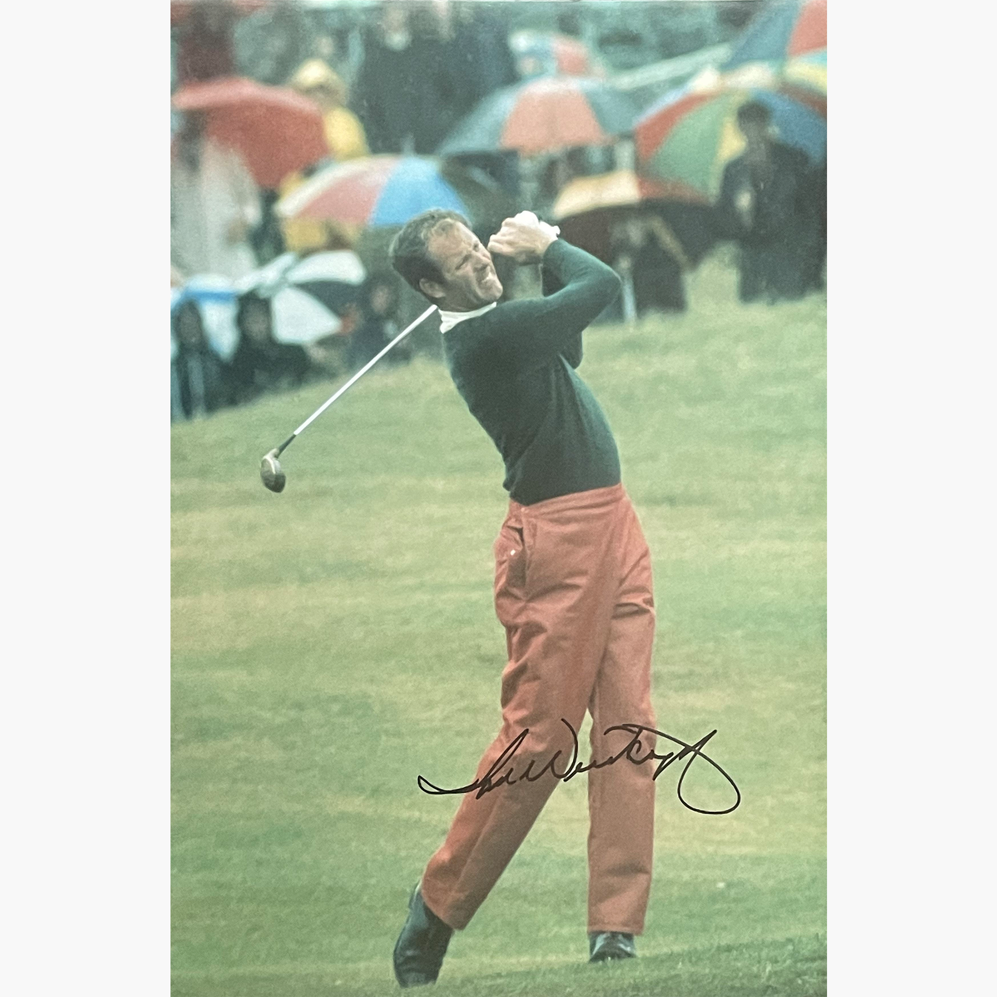 Tom Weiskopf - Signed 30cm x 20cm Colour Action Photo