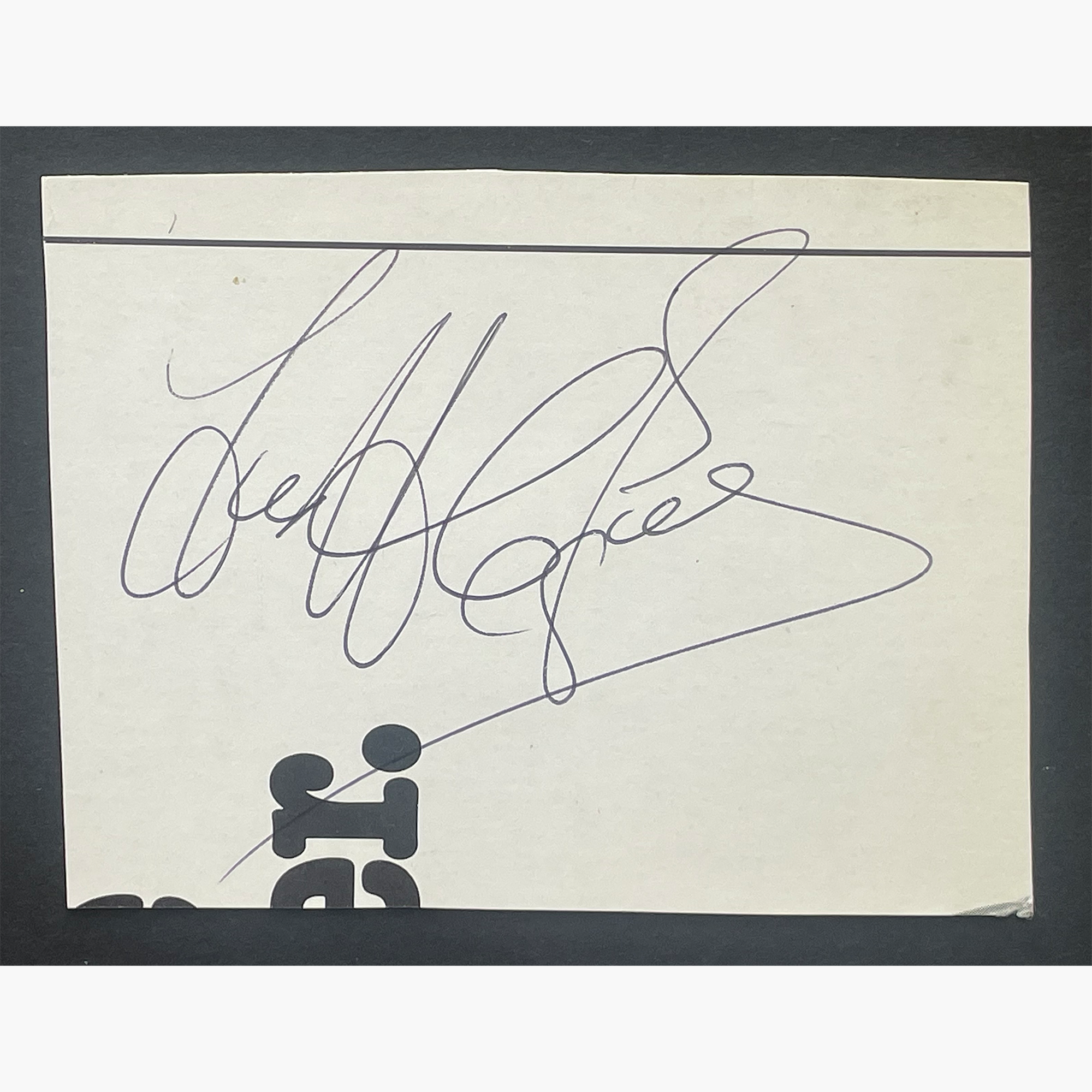 Geoff Capes – Signed 10.5cm x 8cm Slip Of Paper