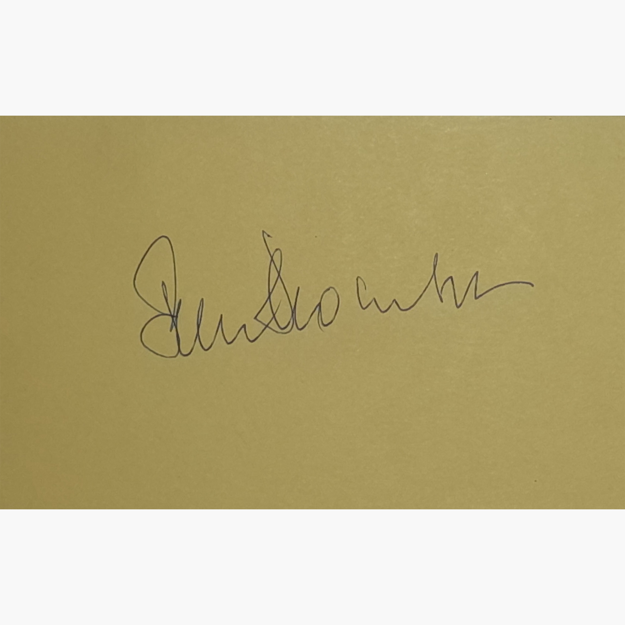 Peter Thomson – Signed 12.7cm x 8cm Slip of Paper