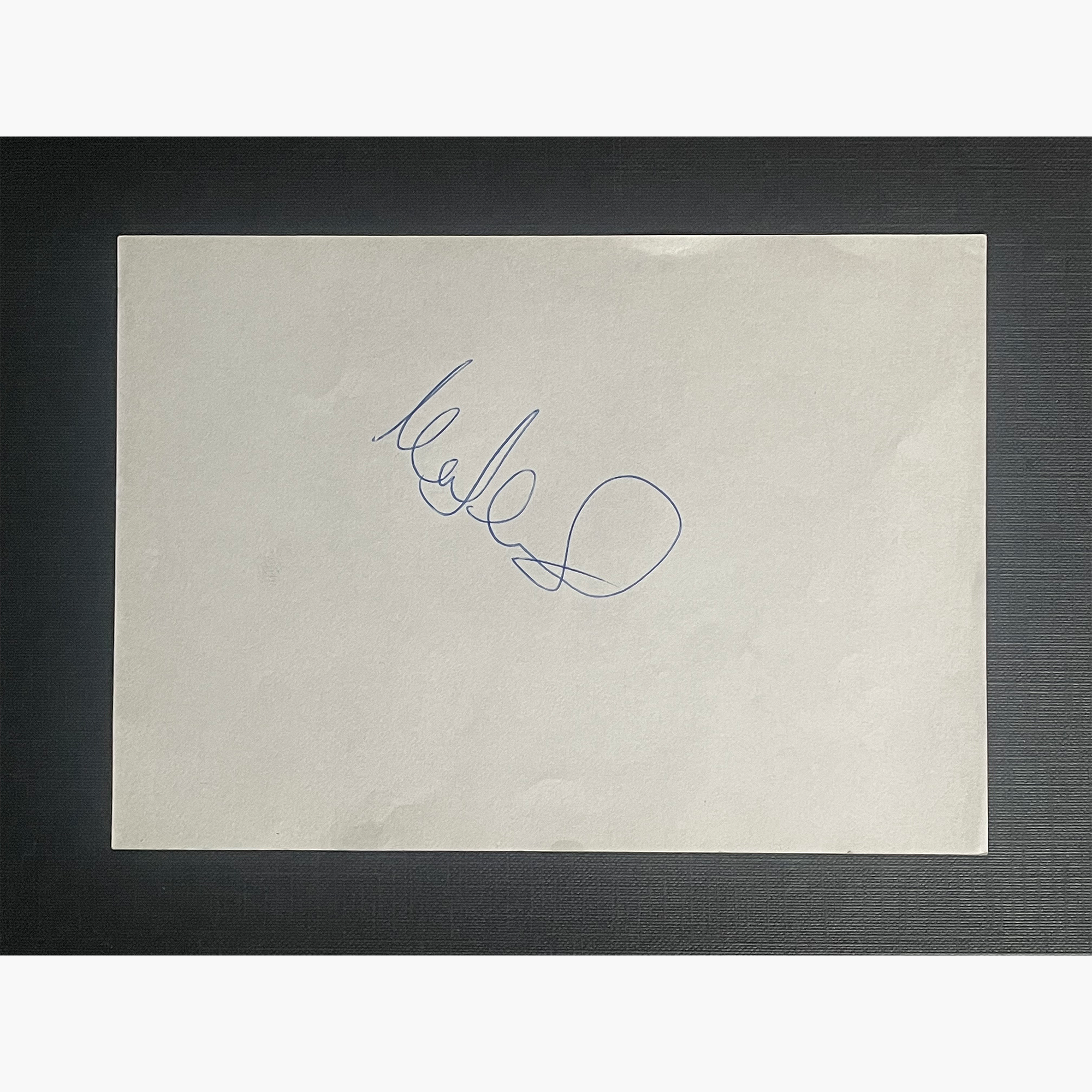 Mark James -  Signed 17.5cm x 12.5cm Plain White Page