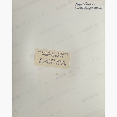 Allen Johnson – Signed 25.3cm x 20.2cm Colour Action Press Photo