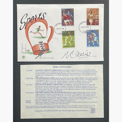 Peter Alliss – Signed 1980 “Sport Centenaries” First Day Cover with Insert