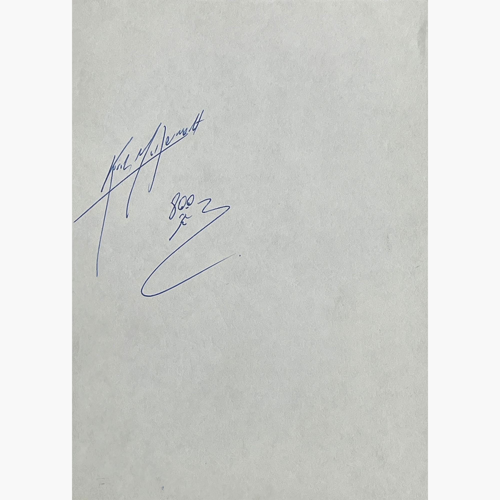 Kirsty McDermott – Signed 18cm x 12.7cm Slip Of Paper