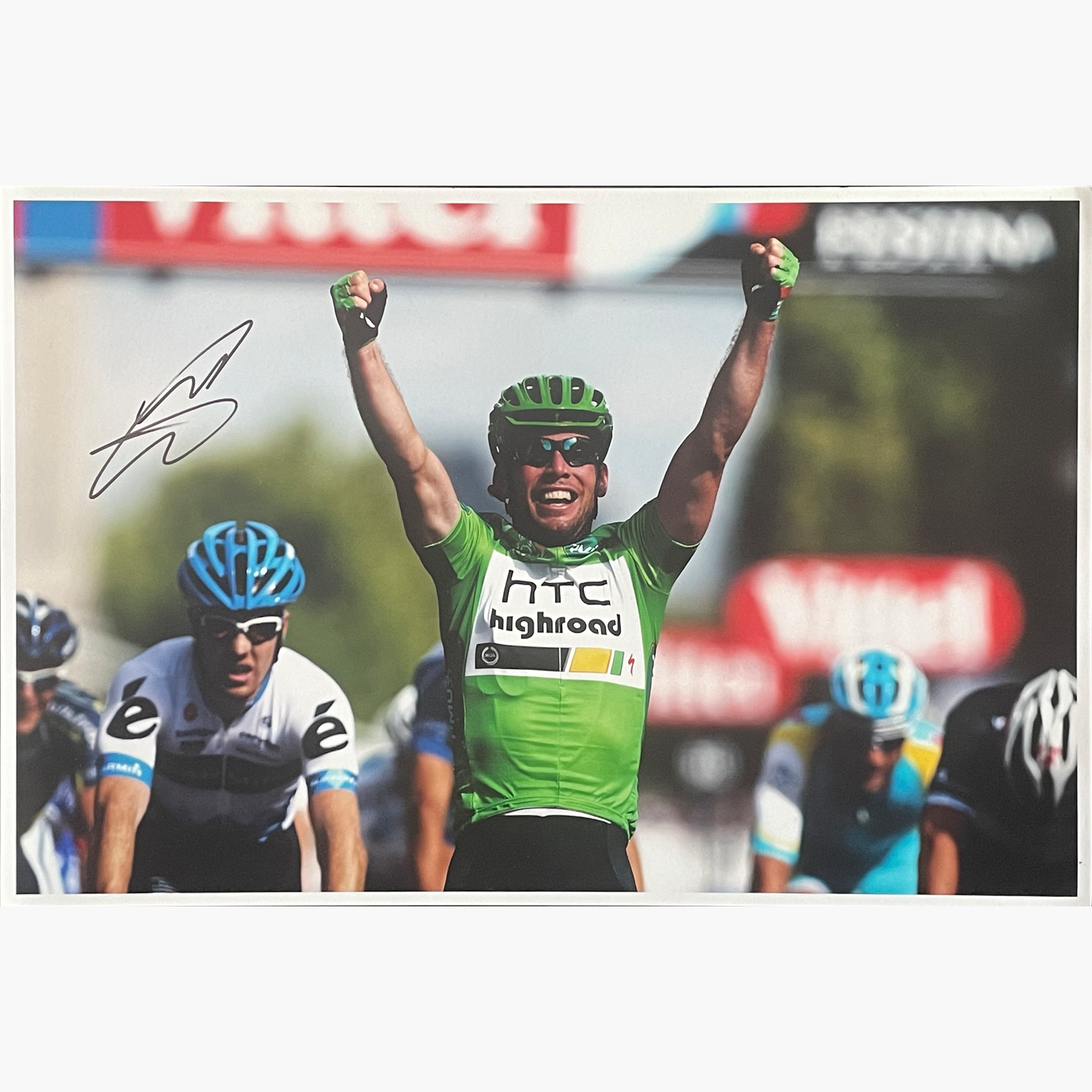 Mark Cavendish – Signed 30.5cm x 20.5cm Colour Action Photo