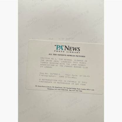 Tim Henman - Signed 24cm x 17.2cm Colour Press Photo