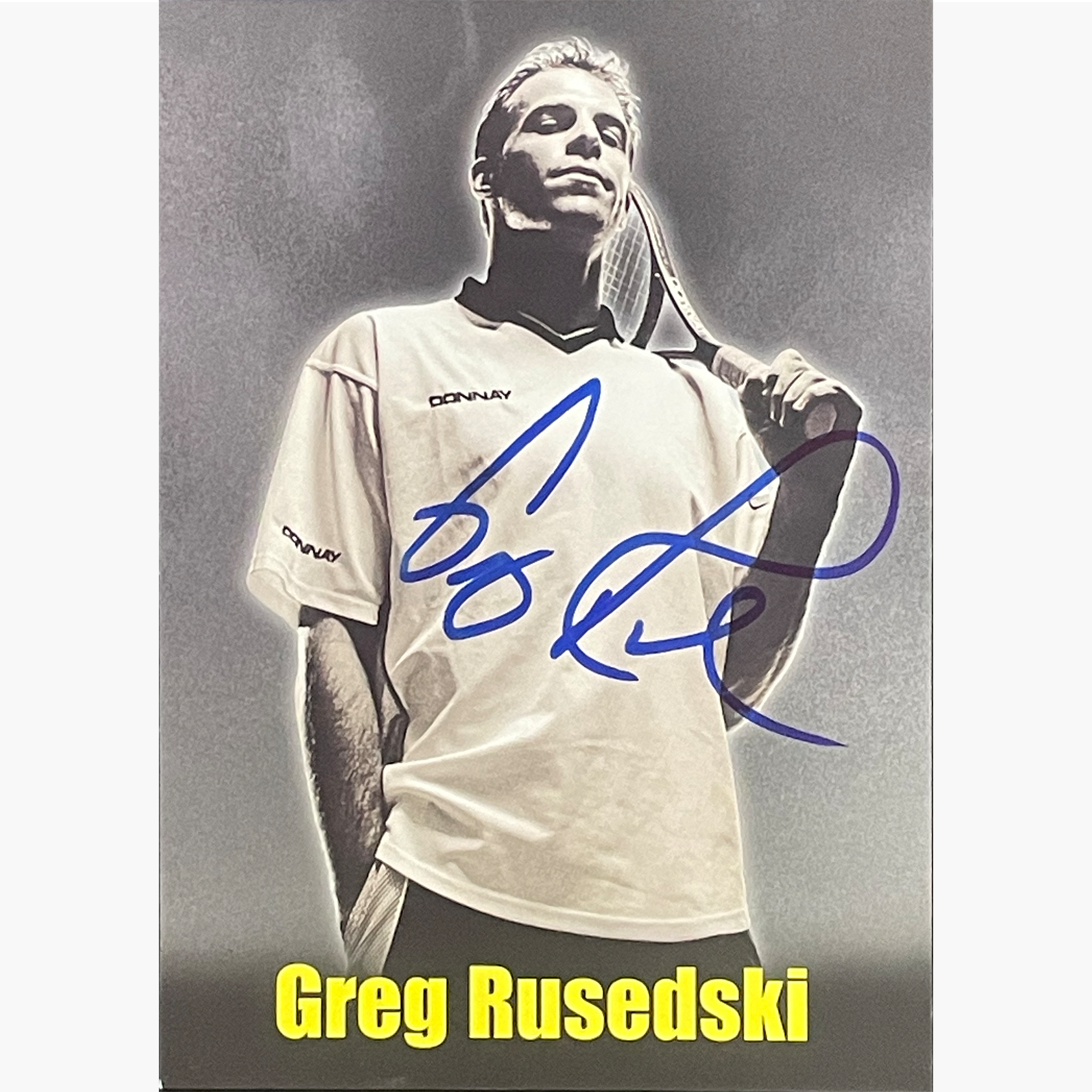 Greg Rusedski – Signed 15cm x 10.5cm Offical ATP Sponsor Card