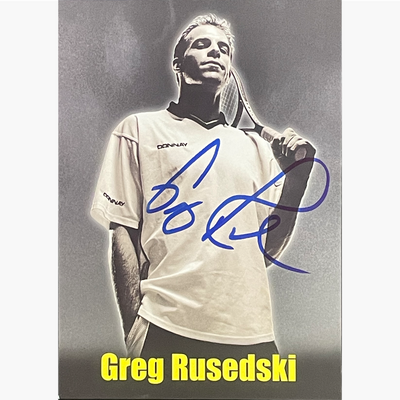 Greg Rusedski – Signed 15cm x 10.5cm Offical ATP Sponsor Card