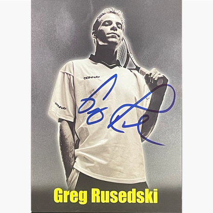 Greg Rusedski – Signed 15cm x 10.5cm Offical ATP Sponsor Card