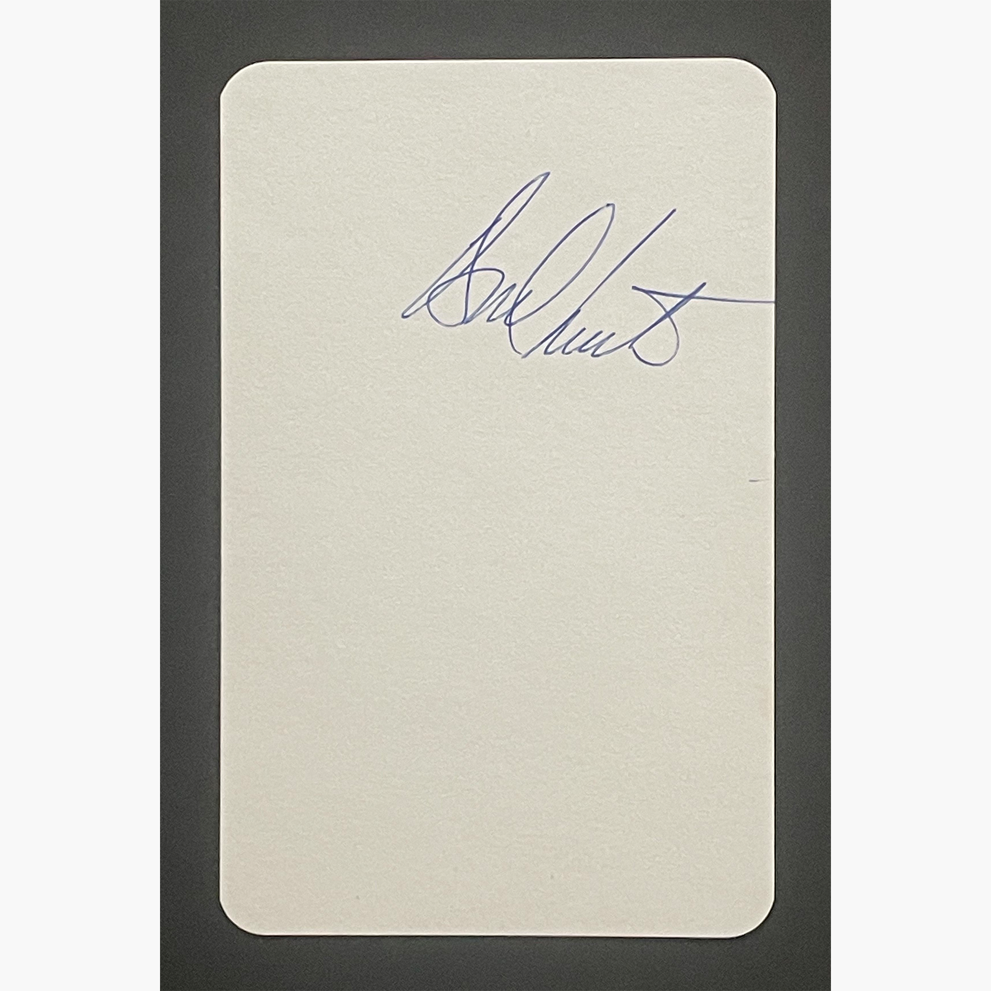 Andy North – Signed 14cm x 9cm Plain White Card