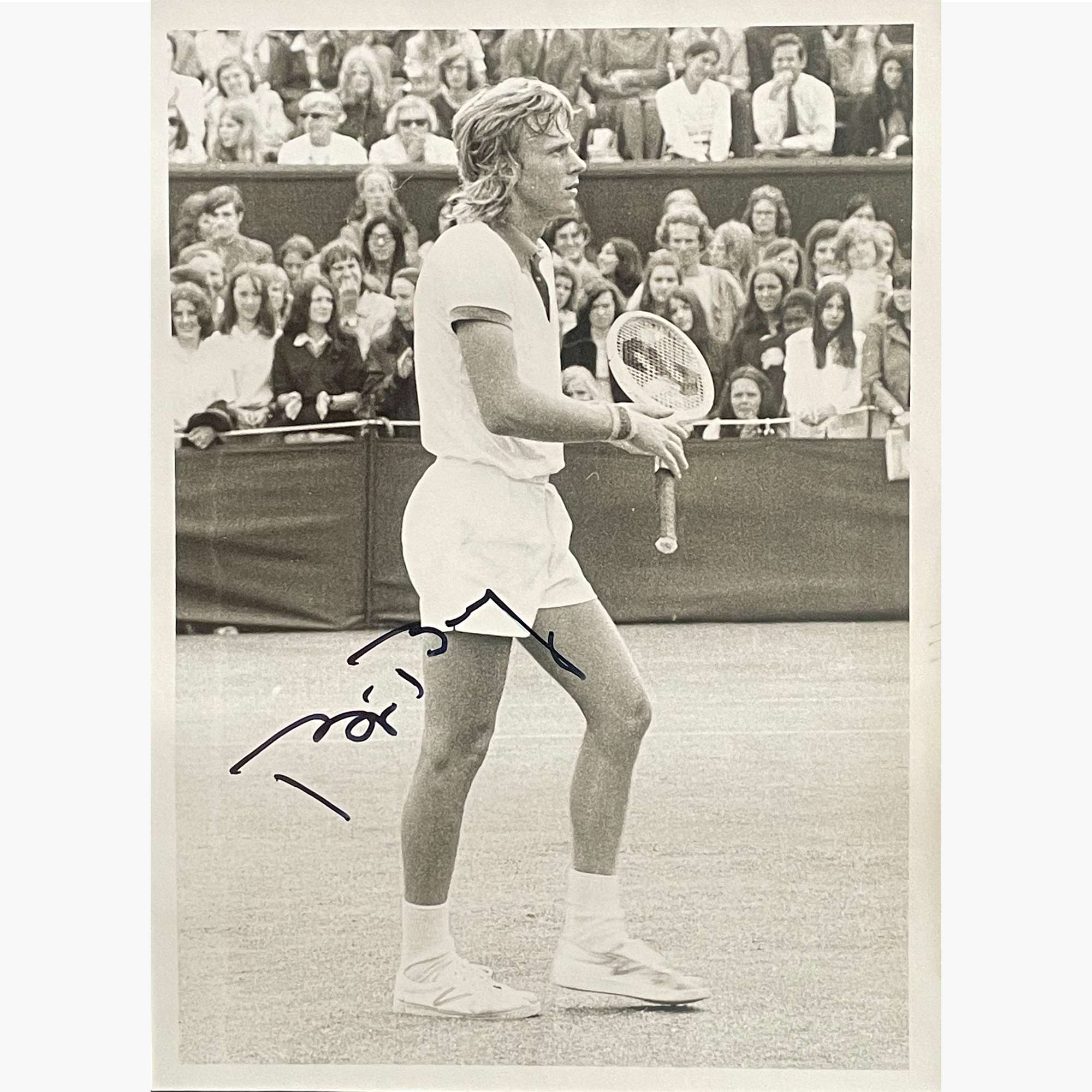 Bjorn Borg – Signed 16.5cm x 12.5cm Black & White Photo