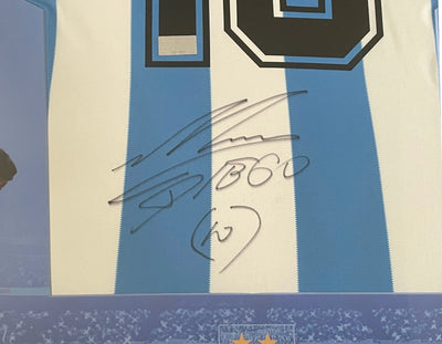 Diego Maradona Signed Framed Argentina 1986 World Cup Shirt