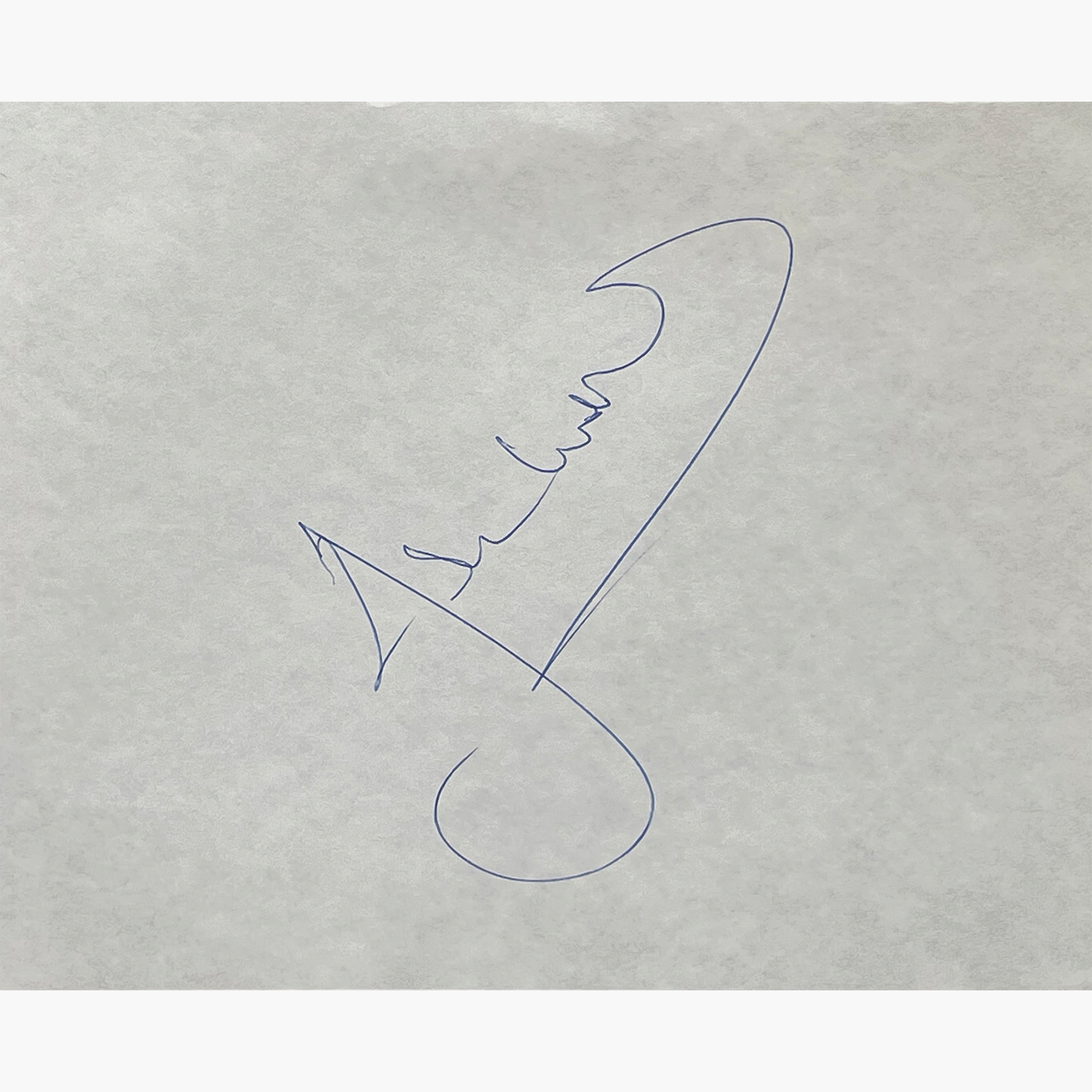 John Walker – Signed 16cm x 15cm Slip Of Paper
