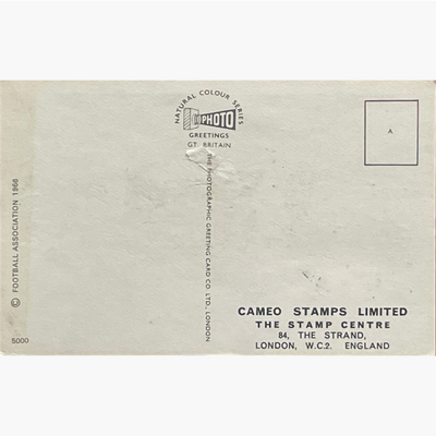 England 1966 World Cup Winners – Rare Cameo Stamps First Day Cover – Signed by Alf Ramsey