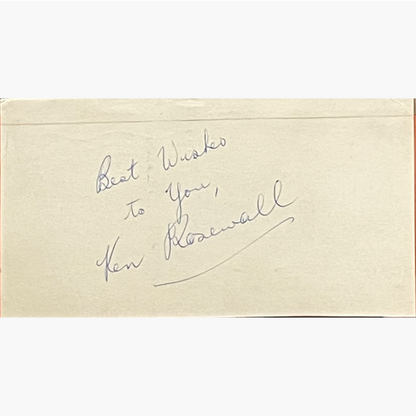 Ken Rosewall - Signed 31.5cm x 20cm Colour Magazine Picture