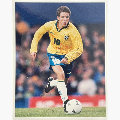 Juninho – Signed 25.5cm x 20cm Colour Action Press Photo